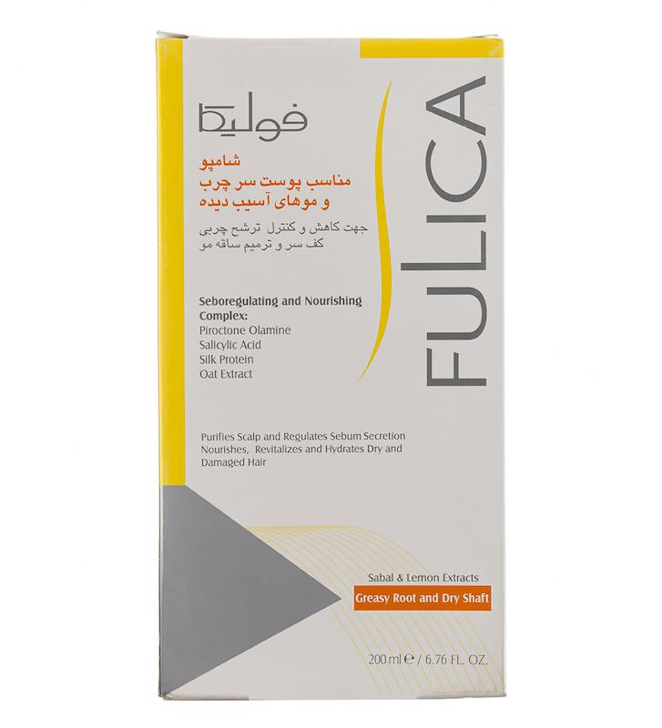 شامپو پوست سر چرب و موهای آسیب دیده فولیکا 200 میلی لیتر_________Fulica Damaged Hair With Oily Scalp Shampoo 200 ml