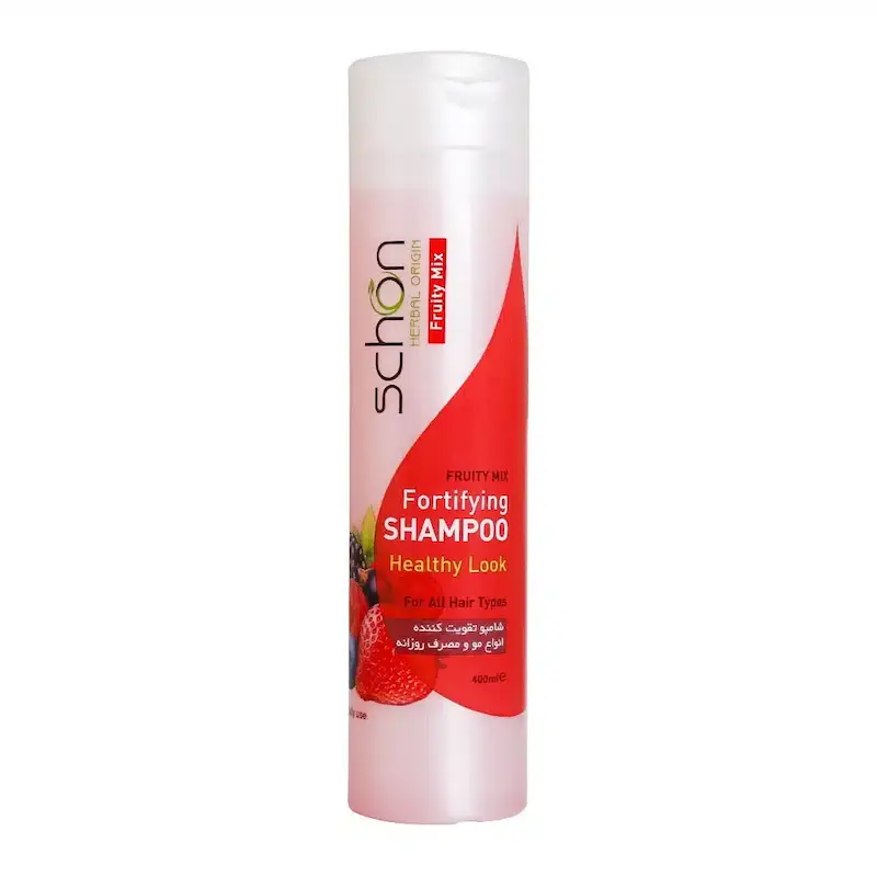 شامپو میوه ای فورتیفایینگ شون مناسب انواع مو ۴۰۰ میلی لیتر___Schon Frotifying Shampoo For All Hair Types  ۴۰۰ ml