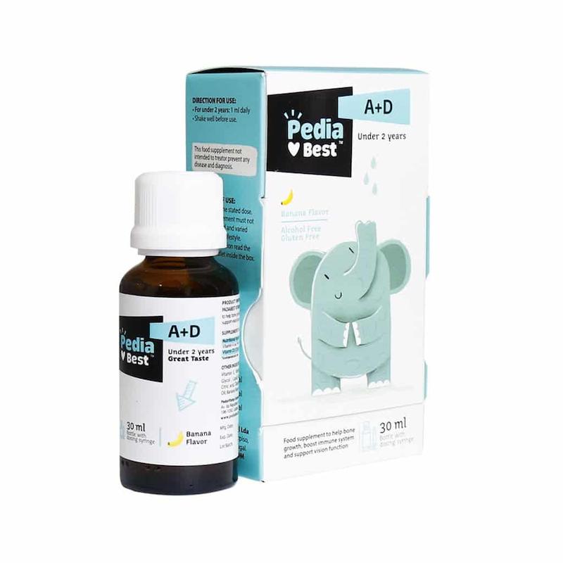 قطره ویتامین آ+د پدیابست با طعم موز ۳۰ میلی لیتر___Pedia Best A+D Oral Drops With Banana  Flavor ۳۰ ml