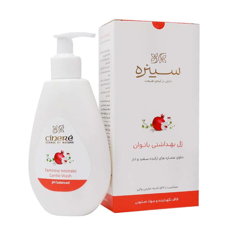 ژل بهداشتی بانوان سینره 180 میلی لیتر_________ Cinere Feminine Intimate Gentle Wash 180 ml