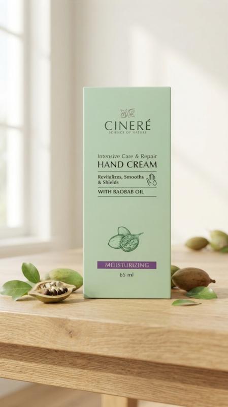 کرم مرطوب کننده دست سینره ۶۵ میلی لیتر_________ Cinere Intensive Care And Repair Hand Cream 65 ml