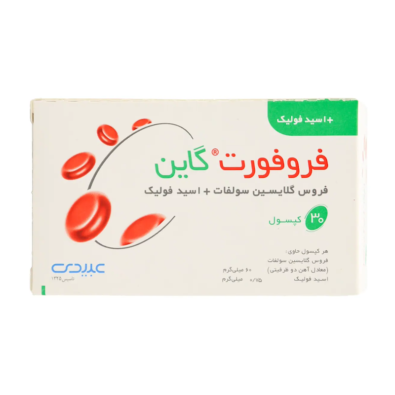 کپسول فروفورت گاین عبیدی بلیستر 30 عددی ---Abidi Ferro Fort Gyn 30 Caps