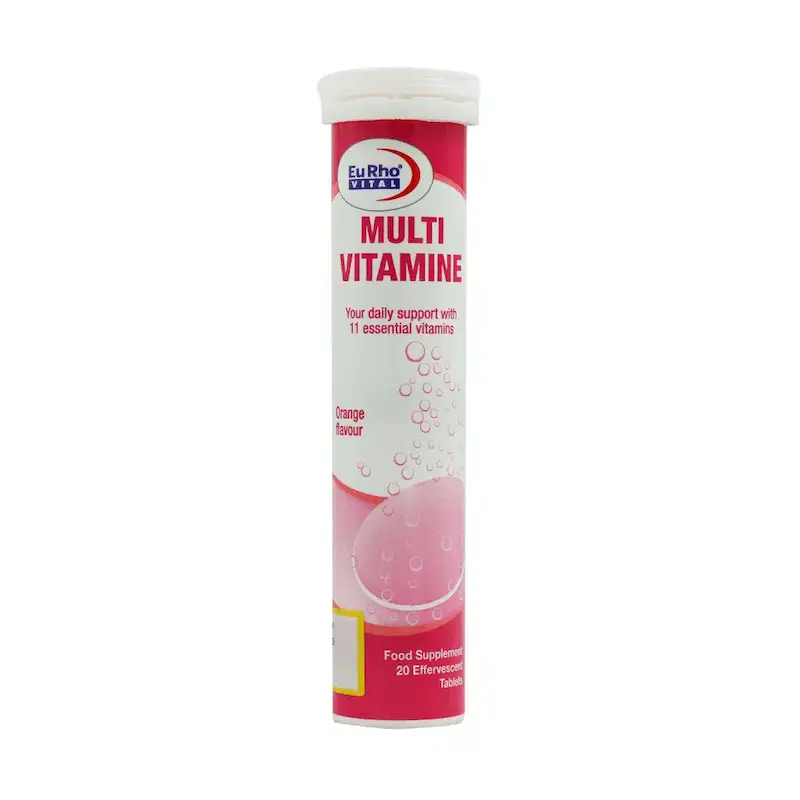 قرص جوشان مولتی ویتامین یوروویتال ۲۰ عدد____Eurho Vital Multi Vitamin Effervescent 20Tabs