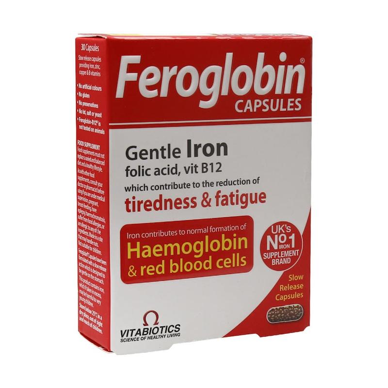 کپسول فروگلوبین ب ۱۲ ويتابيوتيكس____Vitabiotics Feroglobin B۱۲ ،۳۰ Caps