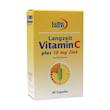 کپسول ویتامین C و زینک (۱۰) میلی گرم یوروویتال ۶۰ عدد___EuRho Vital Langzeit Vitamin C plus Zink lomg  ۶۰