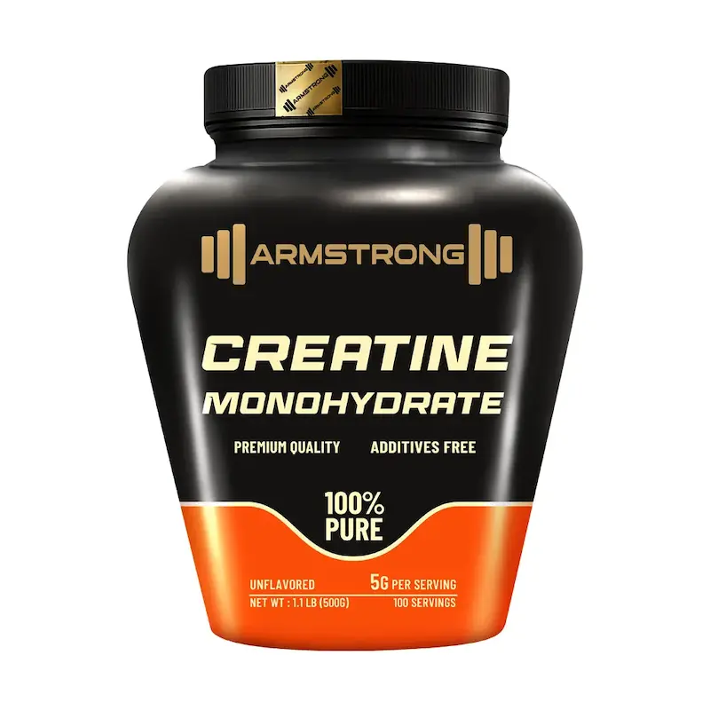 پودر کراتین مونوهیدرات آرمسترانگ ۵۰۰ گرم____Armstrong Creatine Monohydrate 