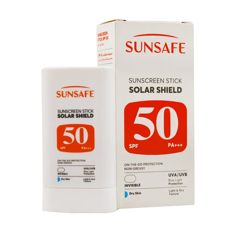 استیک ضد آفتاب SPF50 پوست خشک سان سیف 20 گرم________ Sunsafe Spf50 Sunscreen Stick For Dry Skin 20 g