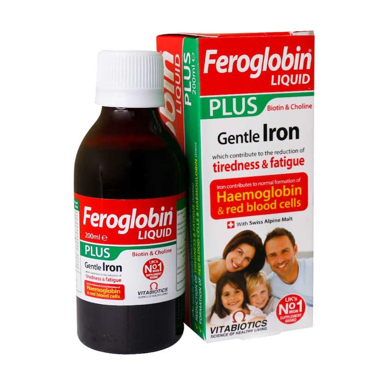 شربت فروگلوبین پلاس ویتابیوتیکس____Vitabiotics Feroglobin Plus Liquid Y۲۰۰ml