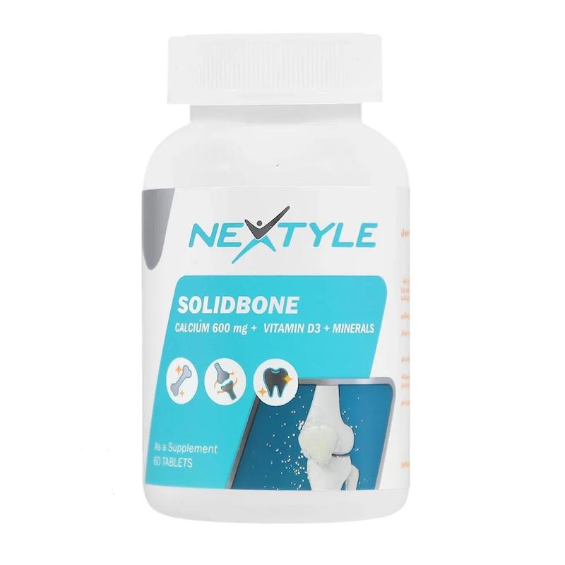 قرص کلسیم + ویتامین د ۳ + مینرال ۶۰۰ میلی گرم نکستایل - ۶۰ عدد___Nextyle Calcium ۶۰۰ mg ۶۰ Tablets