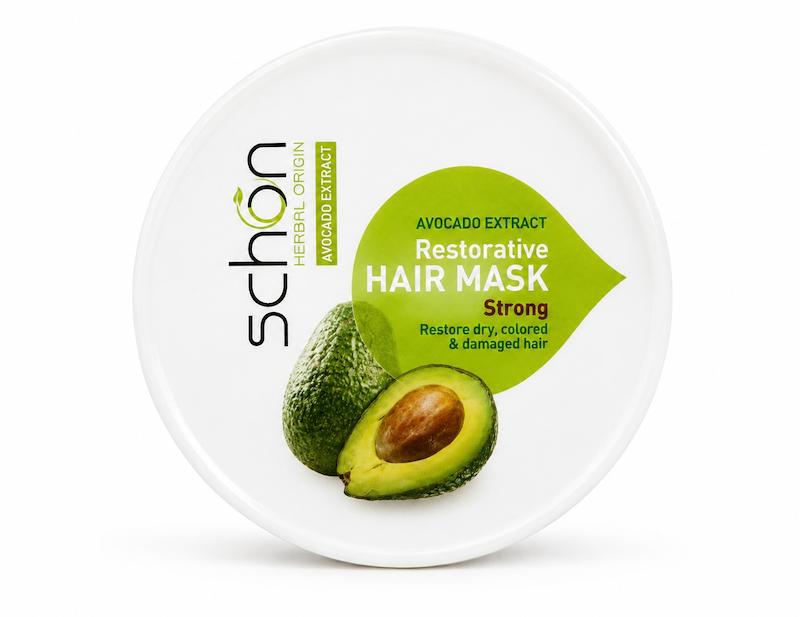 ماسک مو آووکادو شون مناسب موهای خشک، رنگ شده و آسیب دیده حجم ۳۰۰ میلی‌لیتر  Schon Restorative Hair Mask With Avocado Extract For Dry And Damaged Hair