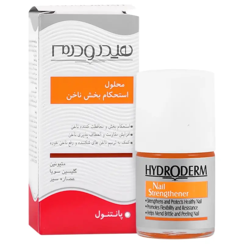 محلول استحکام بخش ناخن هیدرودرم 8 میلی لیتر Hydroderm Nail Strengthener 8 ml