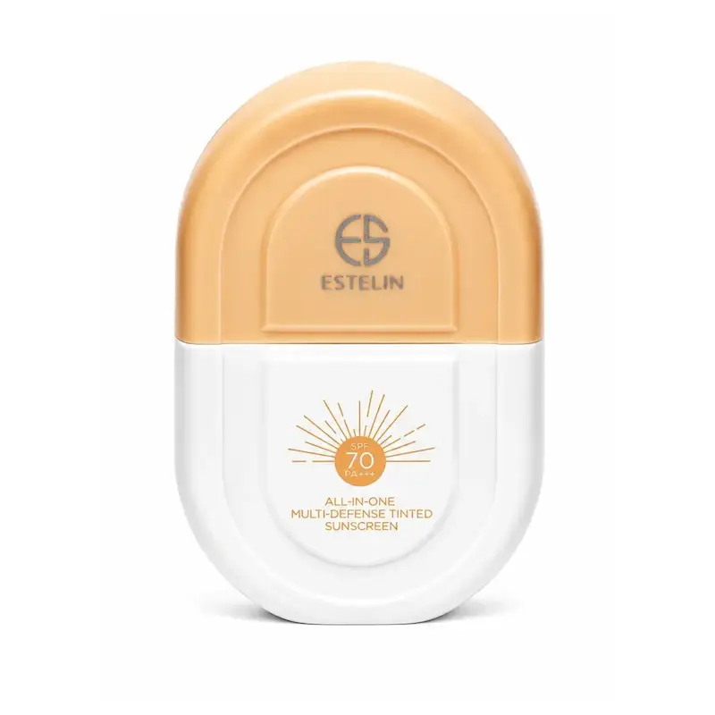 کرم ضدآفتاب رنگی SPF 70 استلین  حجم 50 گرم مدل All In One Multi Defense Tinted