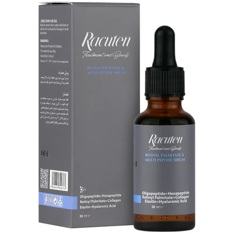 سرم ضد چروک مولتی پپتید راکوتن 30 میلی لیتر  Racuten Multi Peptide Serum 30 ml
