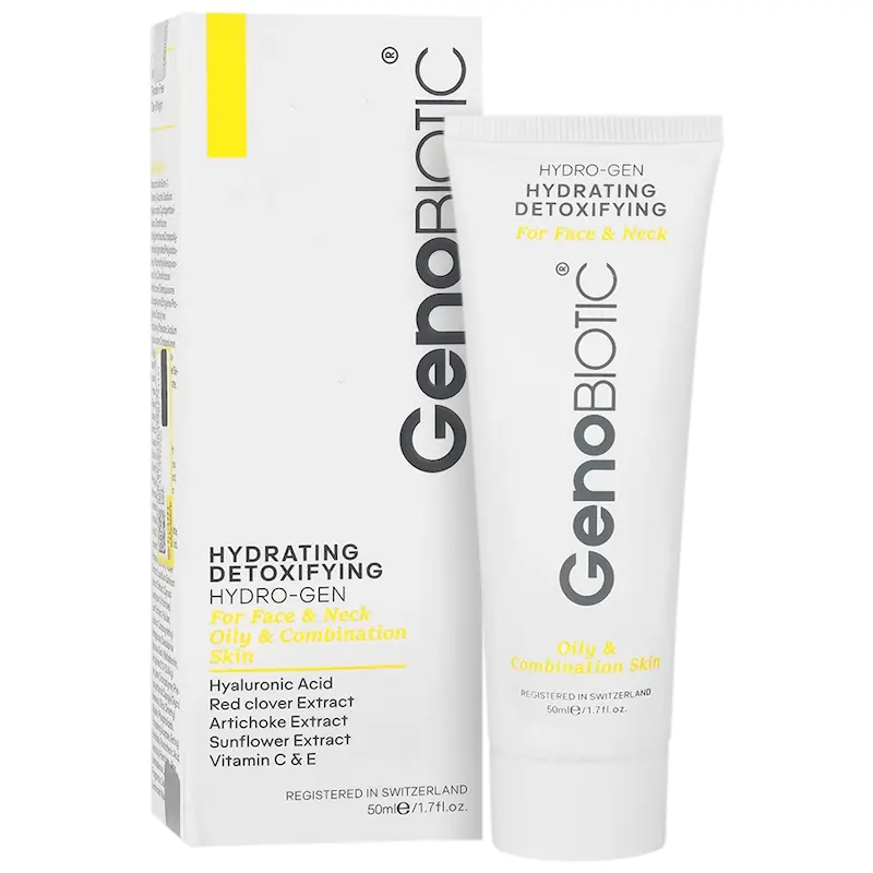 کرم رطوبت رسان و دتوکسیفای کننده پوست چرب ژنوبایوتیک __ Hydrating And Detoxifying Cream For Oily Skin