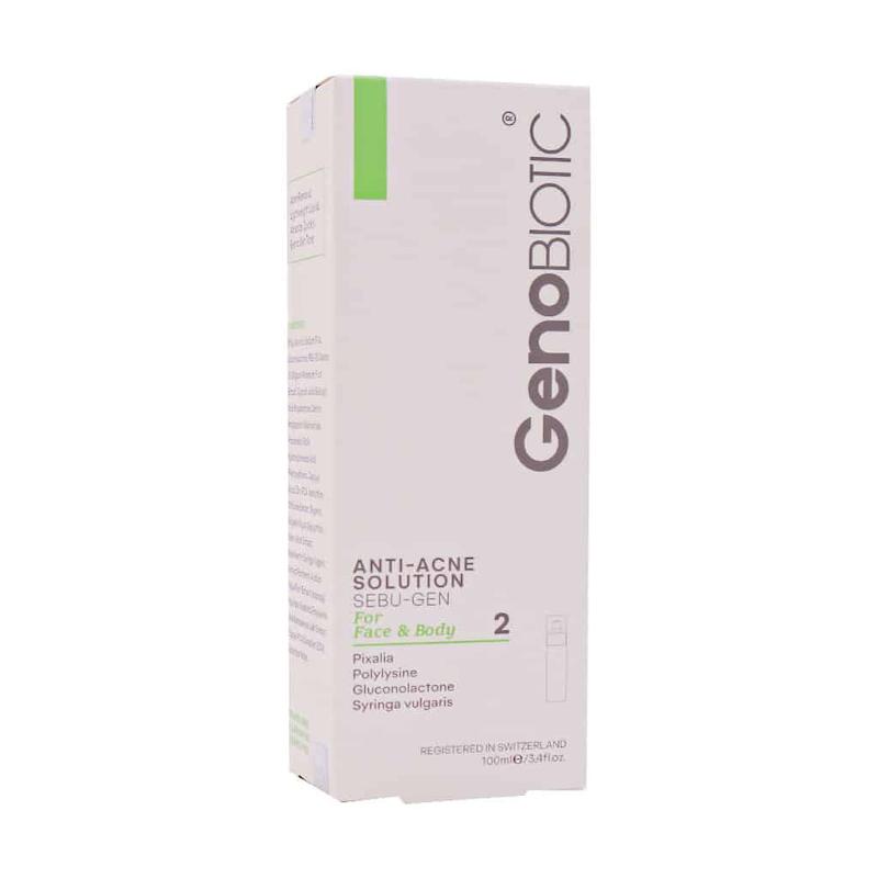محلول ضد آکنه صورت و بدن ژنوبایوتیک__ Anti-Acne Solution For Face & Body 