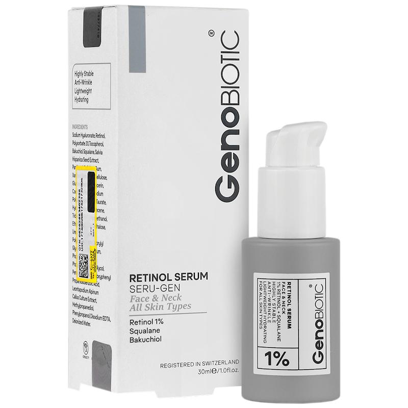 سرم رتینول ژنوبایوتیک جوان کننده پوست صورت و گردن__ Retinol Serum Face & Neck 