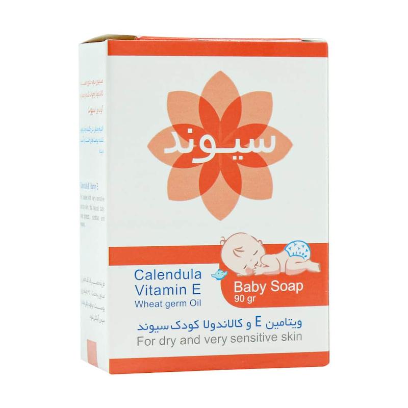صابون بچه سیوند حاوی ویتامین E و کالاندولا ۹۰ گرم