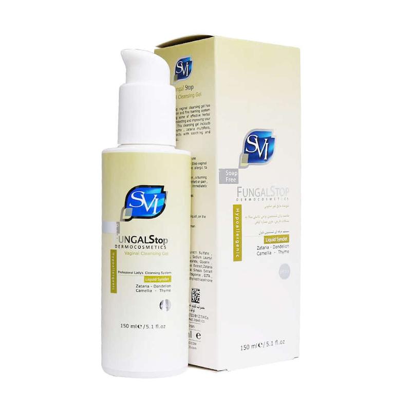 ژل بهداشتی بانوان اس وی آی مدل fungal stop حجم 150 میلی لیتر