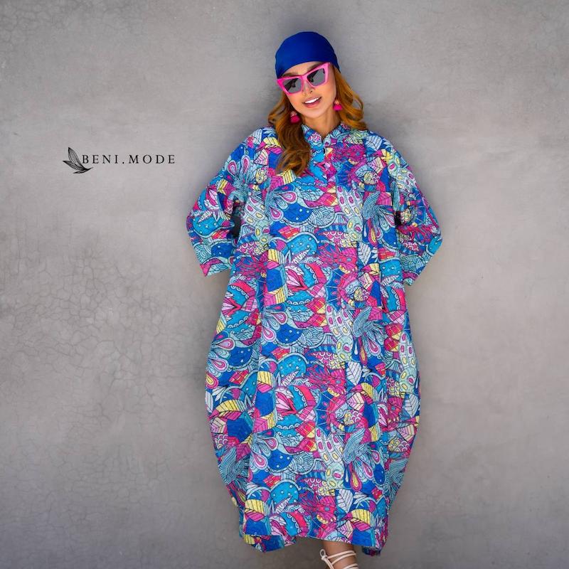پیراهن لینن ( لینن سوزن دوزی شده هندی) کد SM01
