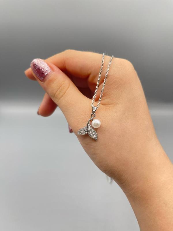 گردنبند دم وال و مروارید 🐳