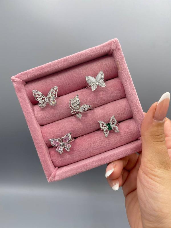 انگشتر پروانه جواهری