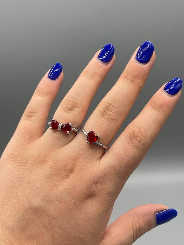 انگشتر جواهری قرمز ♥️