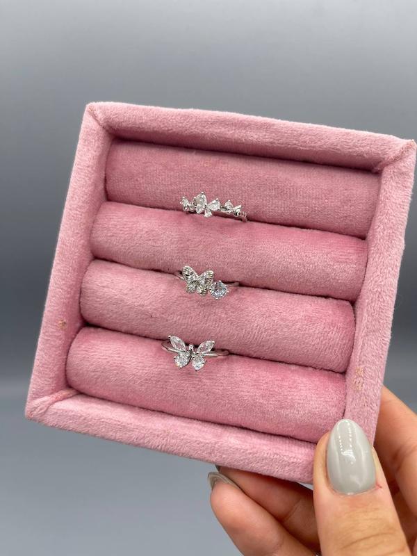 انگشتر جواهری سفید 🤍