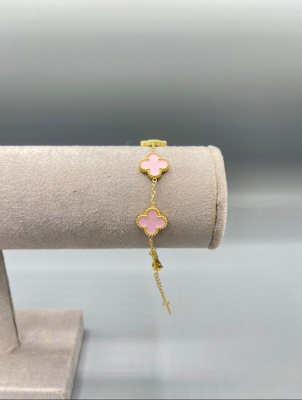 دستبند ونکلیف صورتی 🩷