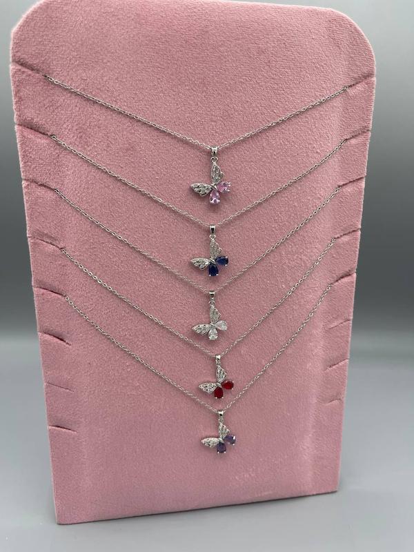 گردنبند پروانه جواهری 🦋