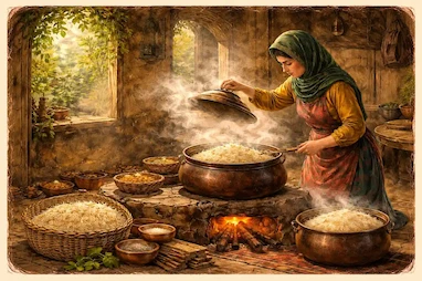 طرز پخت حرفه‌ای برنج دودی که همیشه خوش‌عطر و قدکشیده می‌مونه (قدم‌به‌قدم)