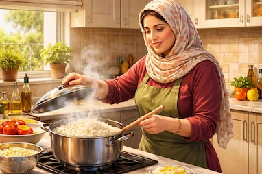  برای سفید شدن و قد کشیدن برنج چیکار کنیم؟ | راهنمای قدم‌ به‌ قدم حرفه‌ای