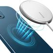 شارژر بی سیم باسئوس مدل Simple Mini Magnetic Wireless Charger WX01-JKF