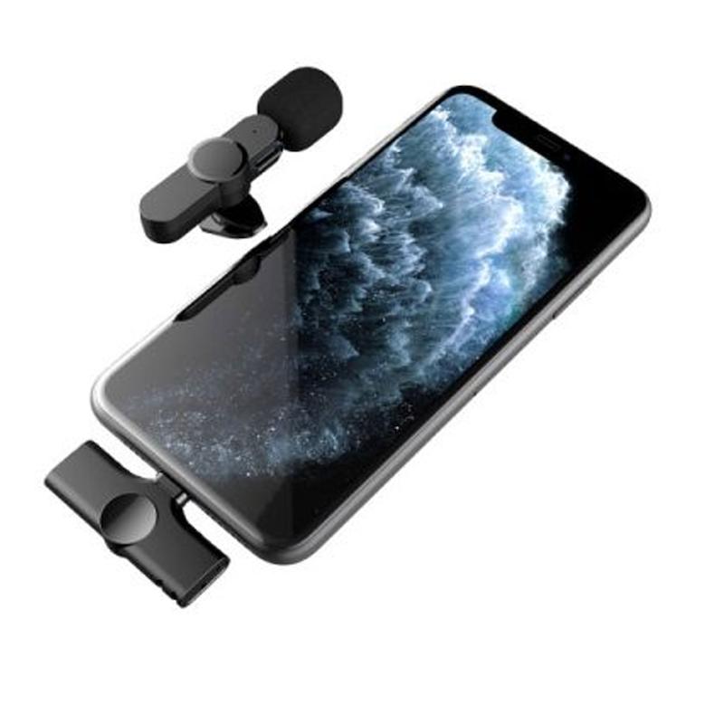 میکروفون یقه ای بی سیم مدل K8 با رابط Type-Cو Lightning