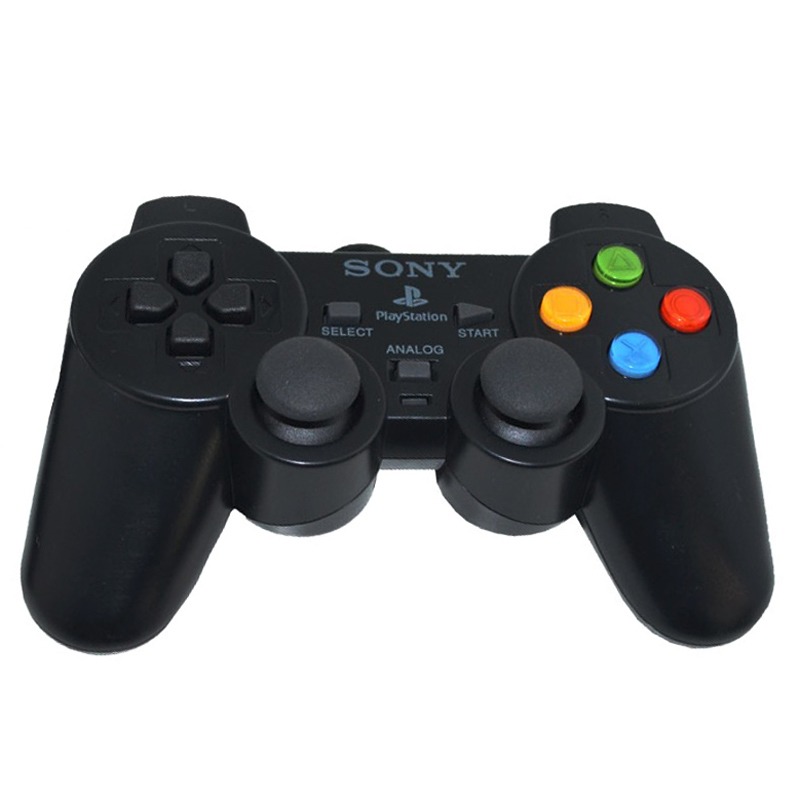دسته بازی تکی شوکدار Sony PS2 دکمه رنگی