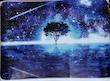 استیکر لپ تاپ راتیانا مدل space tree مناسب برای لپ تاپ 15 تا 17 اینچ به همراه برچسب حروف فارسی کیبور