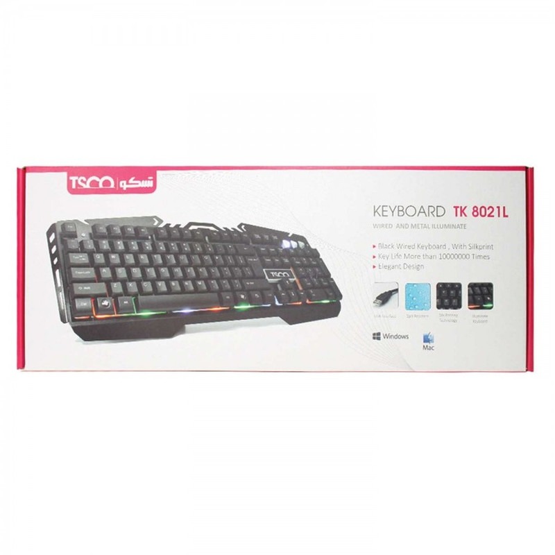 کیبورد مخصوص بازی تسکو مدل TK8021L
