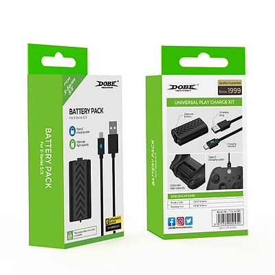 باتری قابل شارژ Dobe مدل TYX-0634B مناسب برای Xbox Series به همراه کابل USB-C