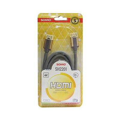 کابل HDMI سومو با کیفیت 4K ورژن 2 با طول 1.2 متر مدل Somo SH2201