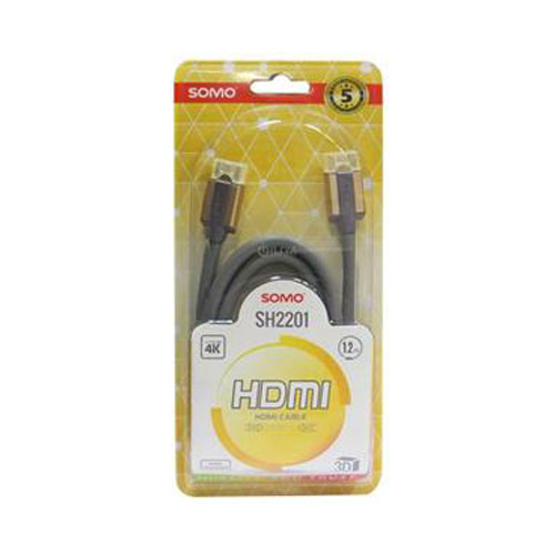 کابل HDMI سومو با کیفیت 4K ورژن 2 با طول 1.2 متر مدل Somo SH2201