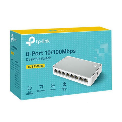 هاب شبکه تی پی لینک 8 پورت مدل TL-SF1008D
