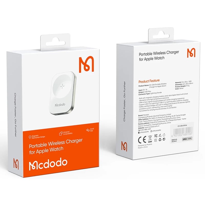شارژر مگنتی اپل واچ مک دودو مدل Mcdodo CH-2060