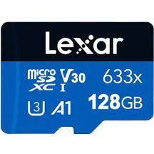 کارت حافظه میکرو اس دی UHS-1 لکسار 128 گیگ A1 مدل Lexar 633X
