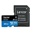 کارت حافظه میکرو اس دی UHS-1 لکسار 64 گیگ A1 مدل Lexar 633X