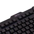 کیبورد و ماوس گیمینگ تسکو مدل GKM 8205 با سوییچ ممبران، Full Size، نورپردازی صفحه کلید RGB، قابلیت برنامه‌ریزی دکمه‌ها، حروف حک شده فارسی، Anti-Ghosting