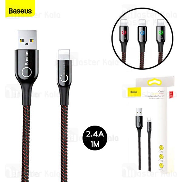 کابل شارژ USB به لایتنینگ 1 متری هوشمند بیسوس مدل Baseus C Shaped CALCD 01