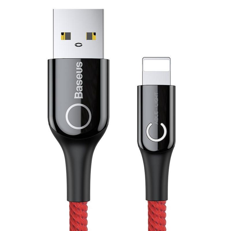 کابل شارژ USB به لایتنینگ 1 متری هوشمند بیسوس مدل Baseus C Shaped CALCD 01