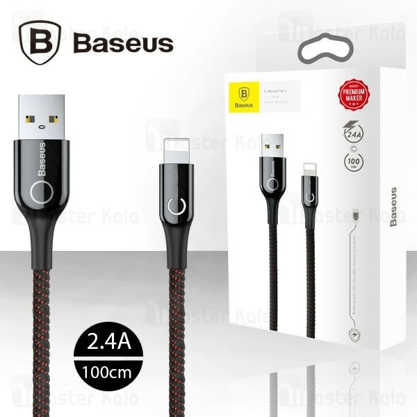 کابل شارژ USB به لایتنینگ 1 متری هوشمند بیسوس مدل Baseus C Shaped CALCD 01