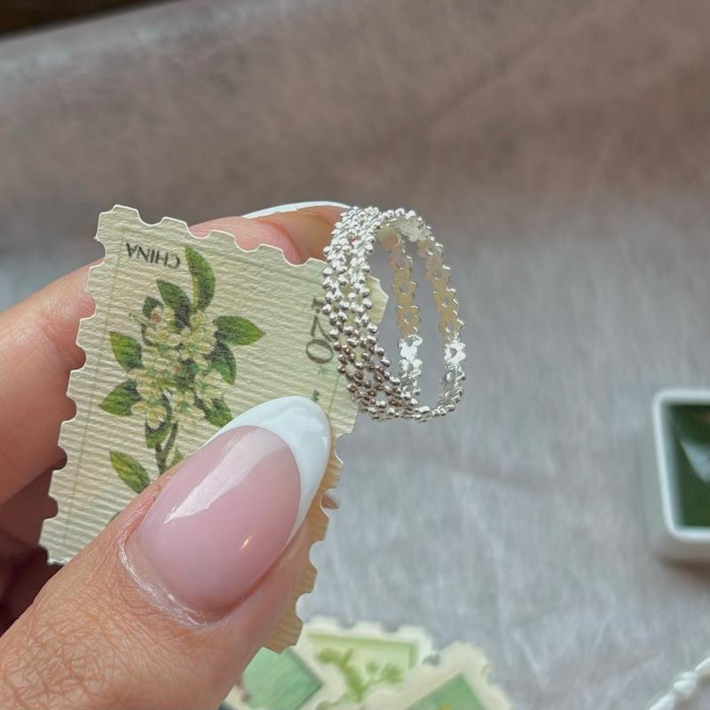 انگشتر نقره بابونه🌼