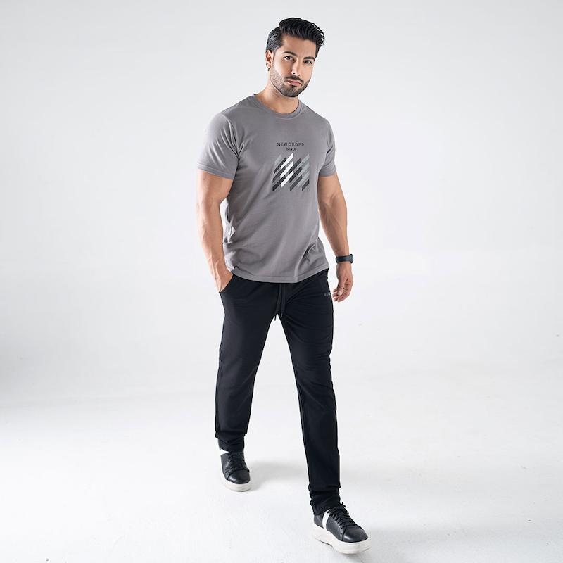 ست تیشرت آستین کوتاه و شلوار مردانه_کد:2214