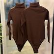 بادی یقه اسکی قهوه ای
